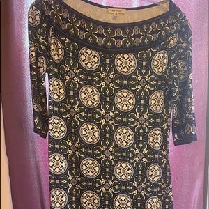 Max Studio jersey boatneck shift dress